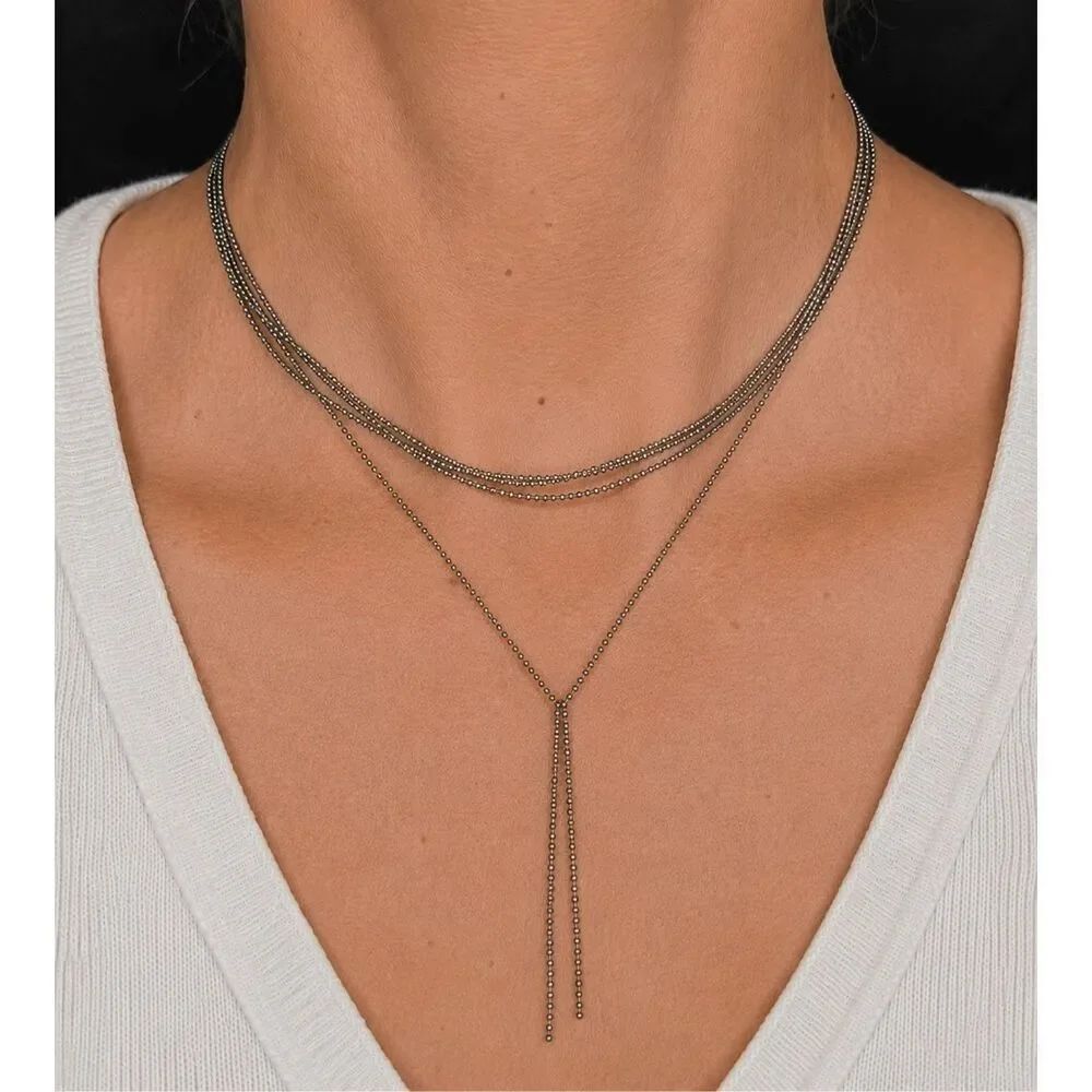 8 Other Reasons Nine Lives Silver Lariat Necklace